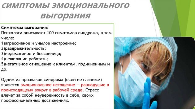 Симптомы выгорания
